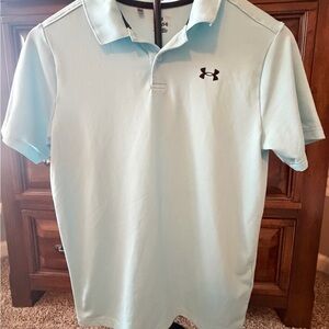 Under Armour Boys Sky Blue Polo Shirt